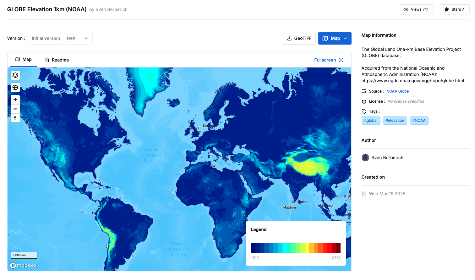 Map visualization illustration